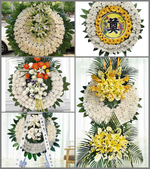 黑龙江齐齐哈尔依安县中心镇花圈速递